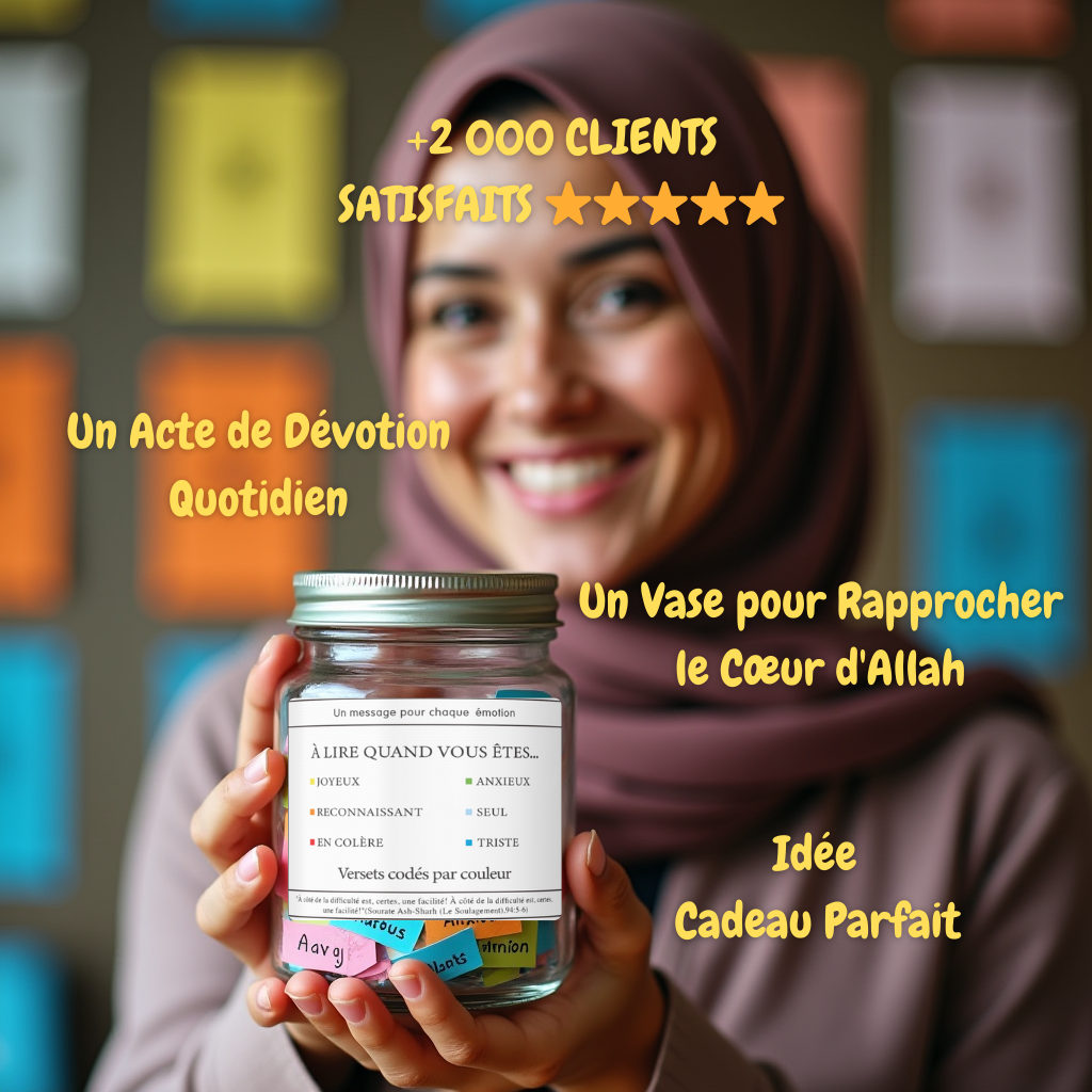 Aya Jar™ | Vase Coranique avec 90 Versets en Français
