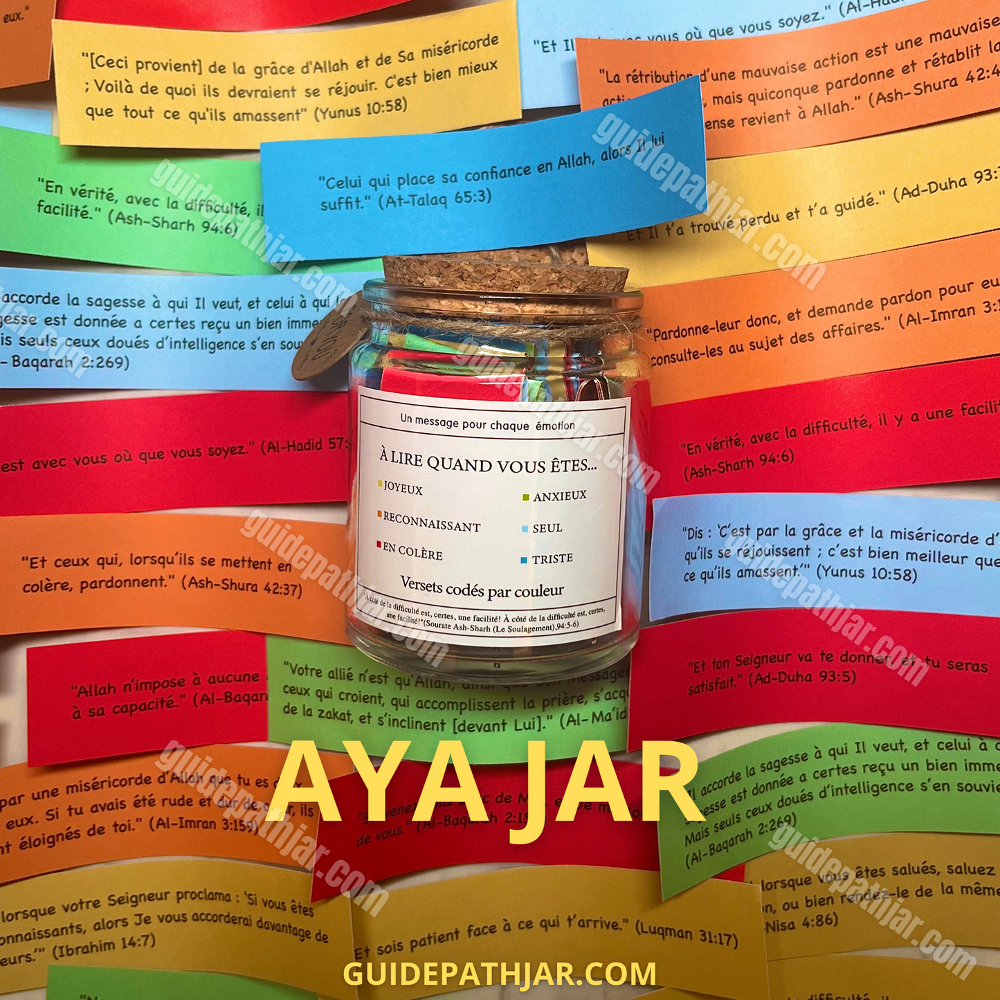 Aya Jar™ | Vase Coranique avec 90 Versets en Français