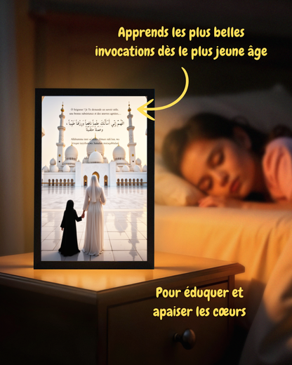 Aya Nour™ | Tableau Lumineux avec Invocations