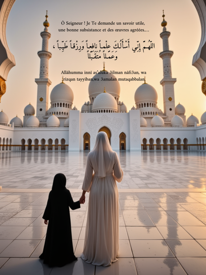 Aya Nour™ | Tableau Lumineux avec Invocations