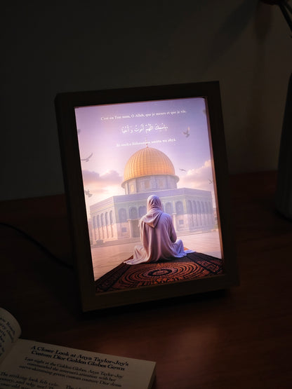 Aya Nour™ | Tableau Lumineux avec Invocations