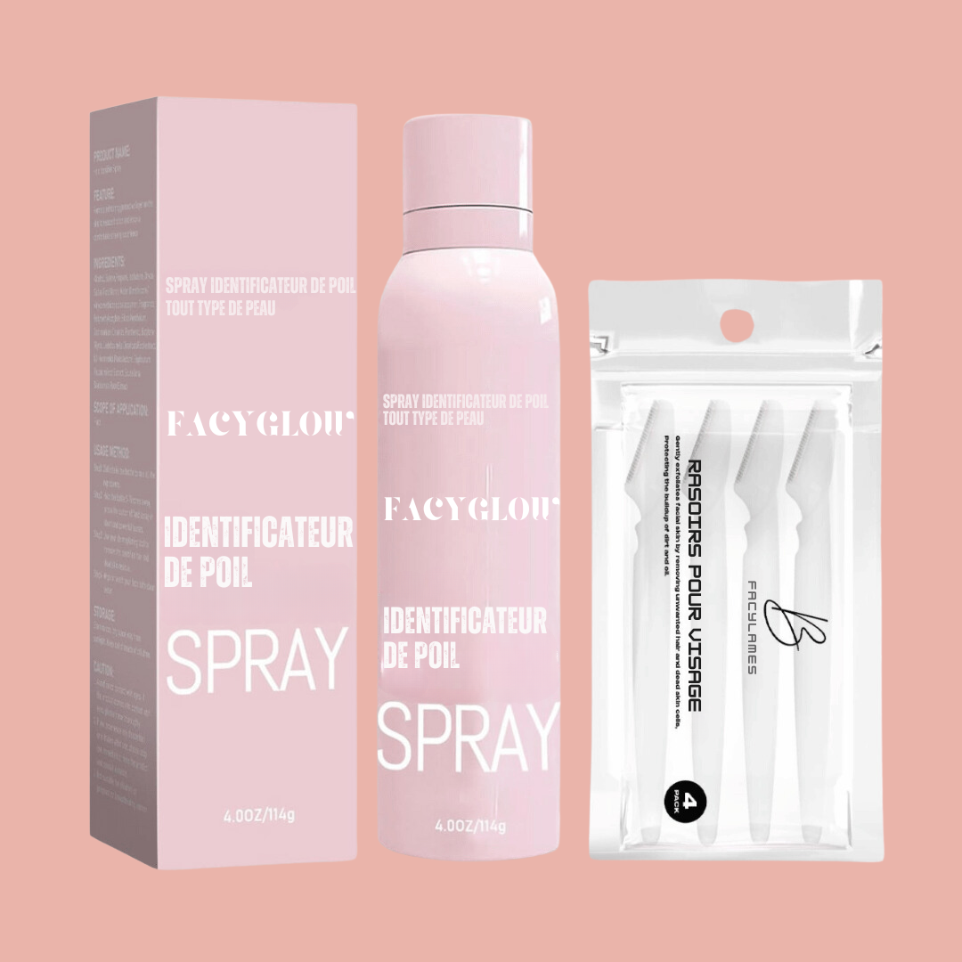 FacyGlow™️ - Spray éliminateur poils visage